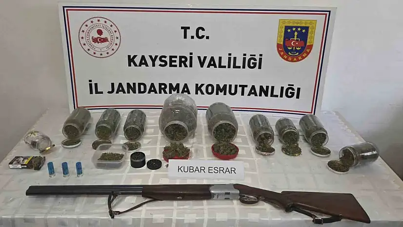 Kayseri'de 915 gram uyuşturucu madde ele geçirildi