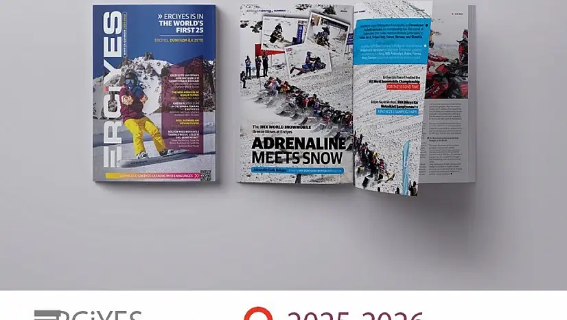 Kayseri'nin iki dilli tek turizm dergisi 'Erciyes' 10'uncu sayısı ile okurlarının karşısında