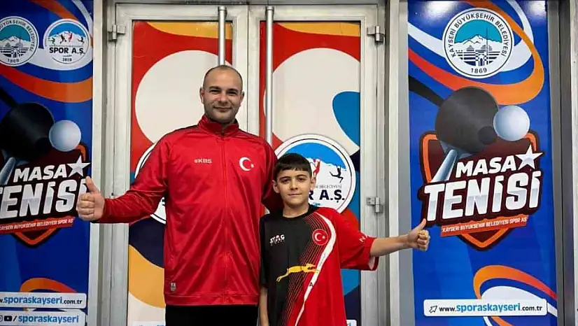 Kayserili sporcu, Masa Tenisi Millî Takımı'na çağrıldı