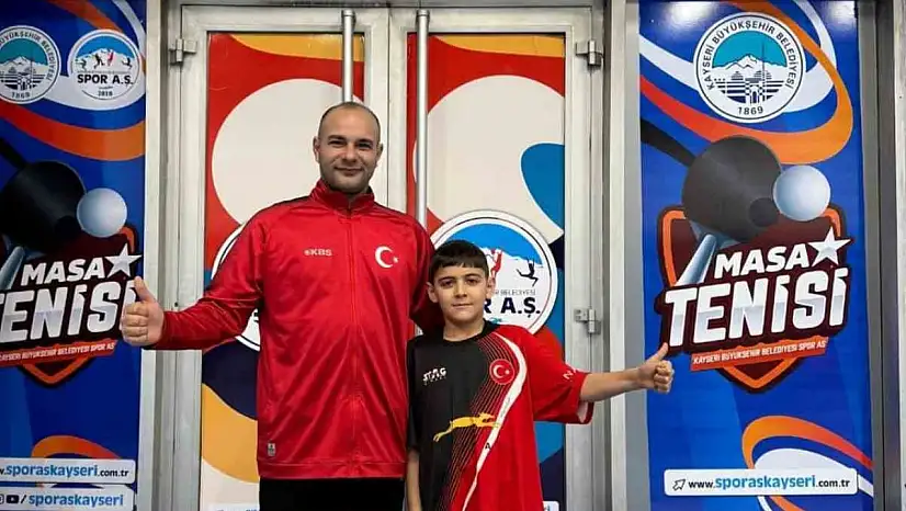 Kayserili sporcu, Masa Tenisi Millî Takımı'na çağrıldı