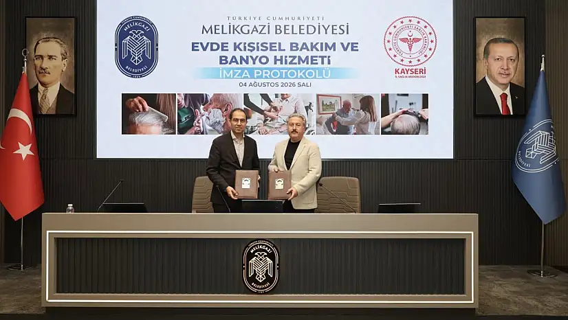 Melikgazi Belediyesi'nde evde kişisel bakım hizmeti protokolü imzalandı