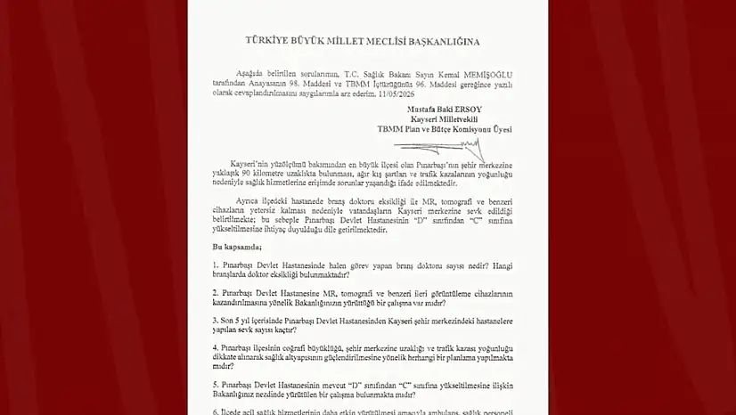 MHP'li Ersoy'dan Pınarbaşı için sağlık hamlesi