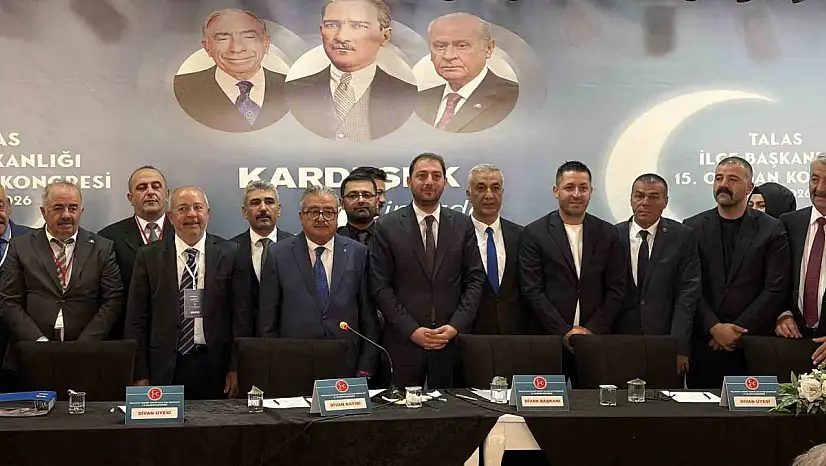 MHP Talas İlçe Başkanlığı'nda Kayhan Saraç güven tazeledi