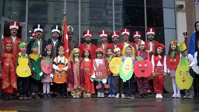 Minik öğrencilerin 'Yerli Malı Haftası' sevinci