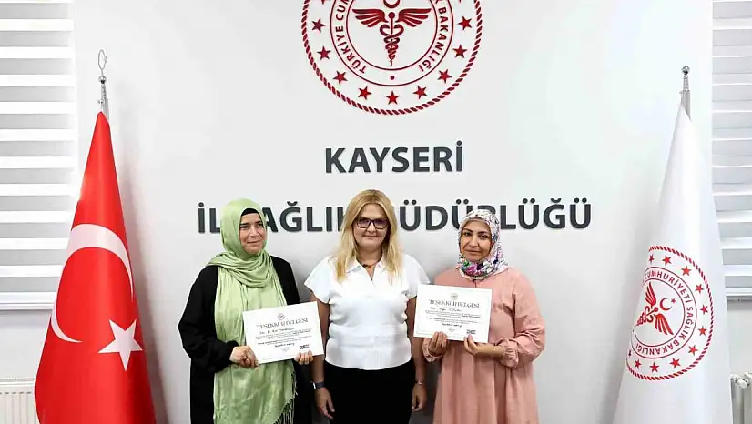 Obeziteyle mücadelede başarılı aile hekimlerine teşekkür belgesi