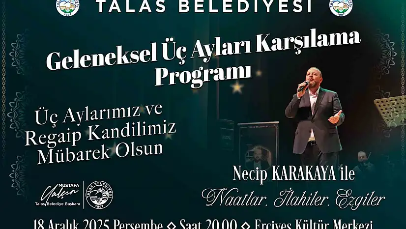 Talas'ta geleneksel üç ayları karşılama programı