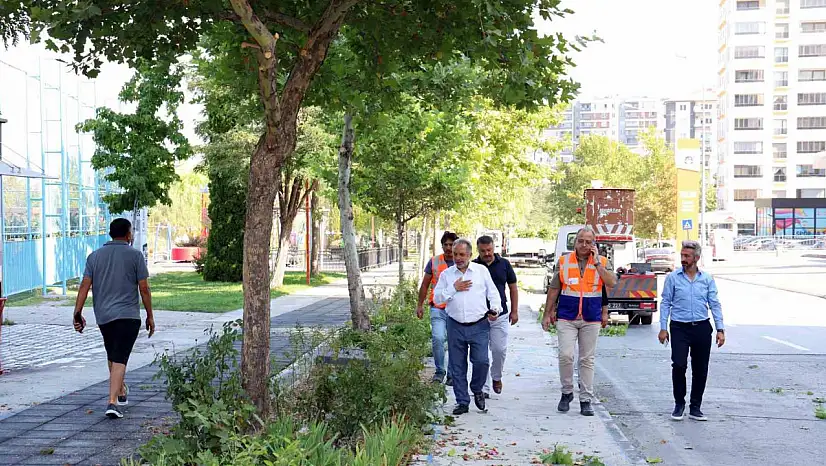 Talas'ta hizmet seferberliği: Bahçelievler Mahallesi pırıl pırıl oldu
