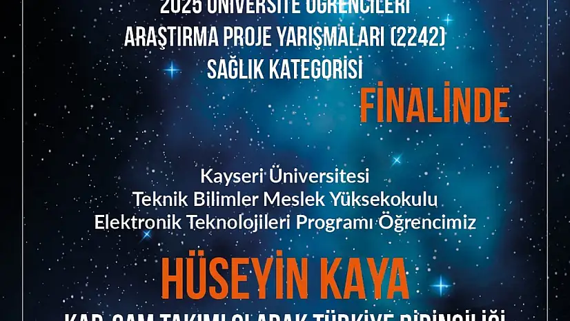 TEKNOFEST 2025 Sağlık Kategorisi Türkiye Birinciliği Kayseri Üniversitesi'nden