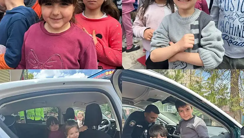 Tomarza'da minik öğrencilere trafik eğitimi