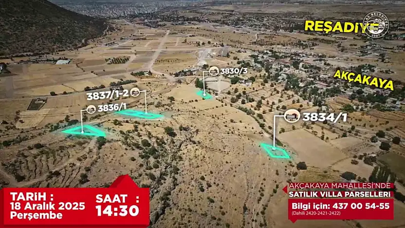 Akçakaya ve Endürlük'te 30 prestijli parsel ihaleyle satışta