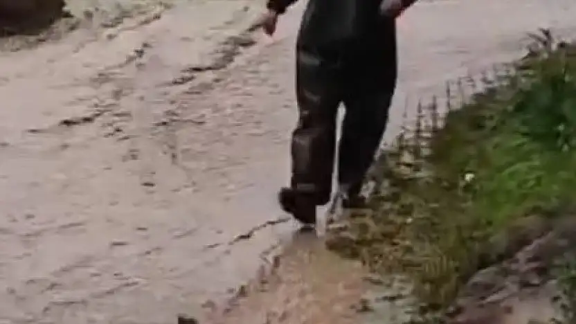 Aşırı yağış Develi'de sele dönüştü