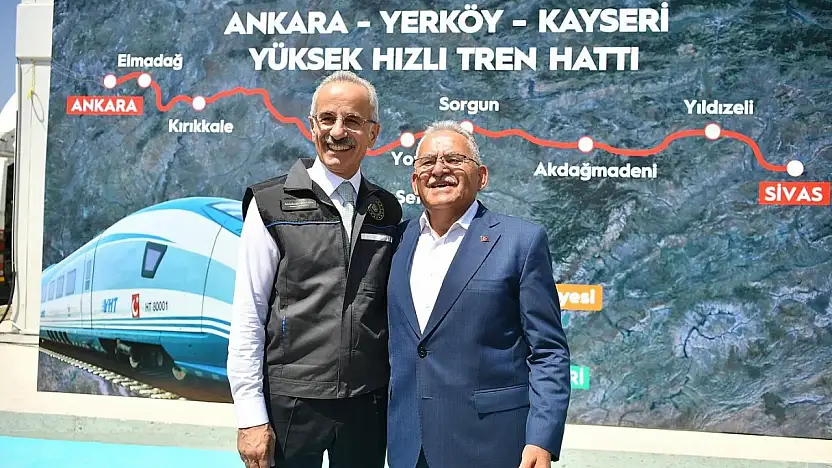 Başkan Büyükkılıç: 'Kayseri, yüksek hızlı tren ile Anadolu'nun parlayan yıldızı olacak'