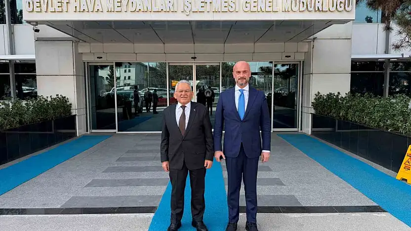 Başkan Büyükkılıç, DHMİ Genel Müdürü Çakmak'ı ziyaret etti