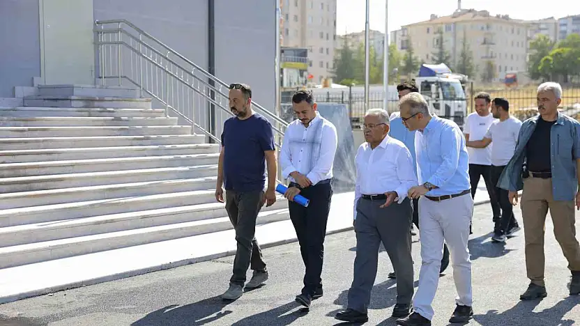 Başkan Büyükkılıç'tan 85 milyon TL'lik yatırım maliyetli eğitim yuvasında inceleme