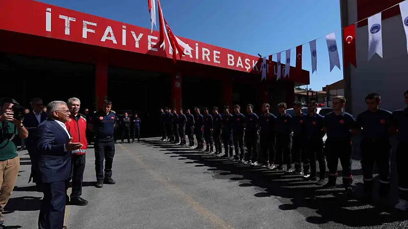 Başkan Büyükkılıç'tan geleceğin itfaiyecilerine altın nasihatler