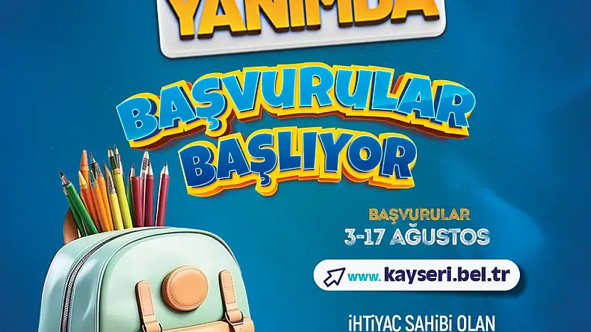 Başkan Büyükkılıç'tan öğrencilere 5 bin TL'lik kırtasiye-beslenme desteği: başvurular 3 Ağustos'ta