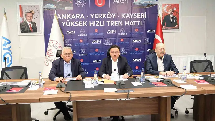 Başkan Büyükkılıç'tan yüksek hızlı tren şantiyesinde inceleme