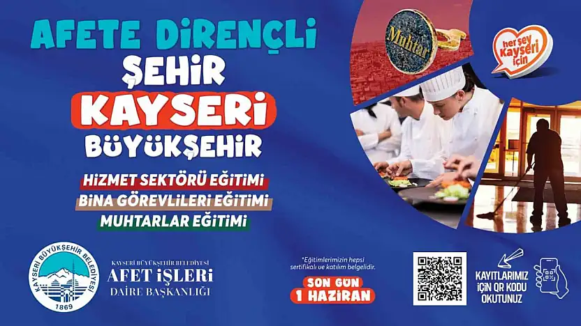 Büyükşehir Afet İşleri'nden acil durumlarda topluma müdahale eğitimi