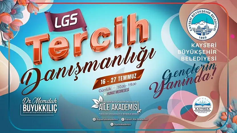 Büyükşehir Aile Akademisi'nden ücretsiz LGS tercih danışmanlığı hizmeti