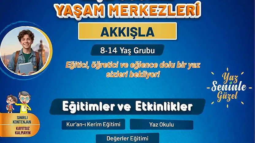 Büyükşehir KAYMEK'in ilçe sosyal yaşam merkezleri yaz okulu kayıtları başladı