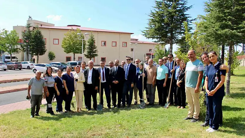 Devlet Hastanesi'nde ağaçlandırma seferberliği