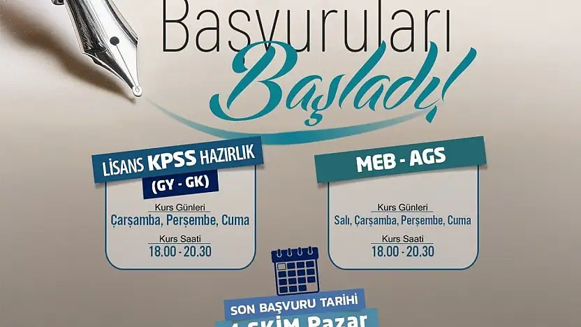 KAYMEK'ten KPSS ve MEB-AGS hazırlık kursları