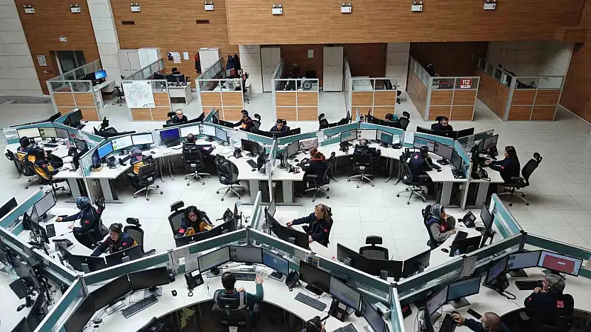 Kayseri 112 Acil Çağrı Merkezi 2025'te 1 milyon 500 bin çağrıyı cevapladı