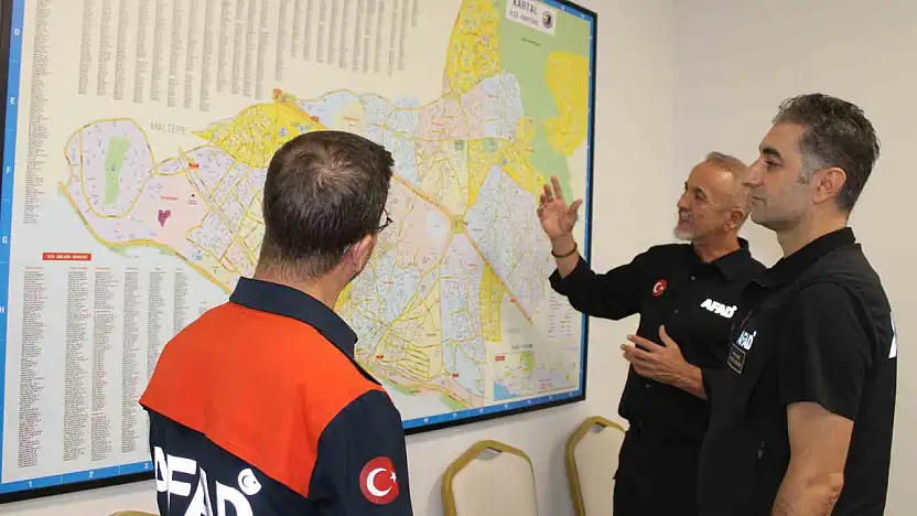 Kayseri AFAD muhtemel İstanbul depremine karşı Kartal'da hazırlık yaptı