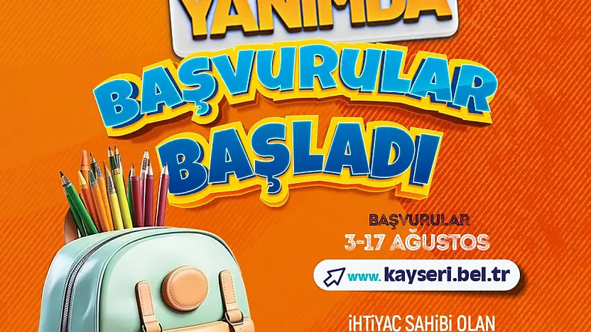 Kayseri Büyükşehir'in 5 bin TL'lik eğitim desteği başvuruları başladı