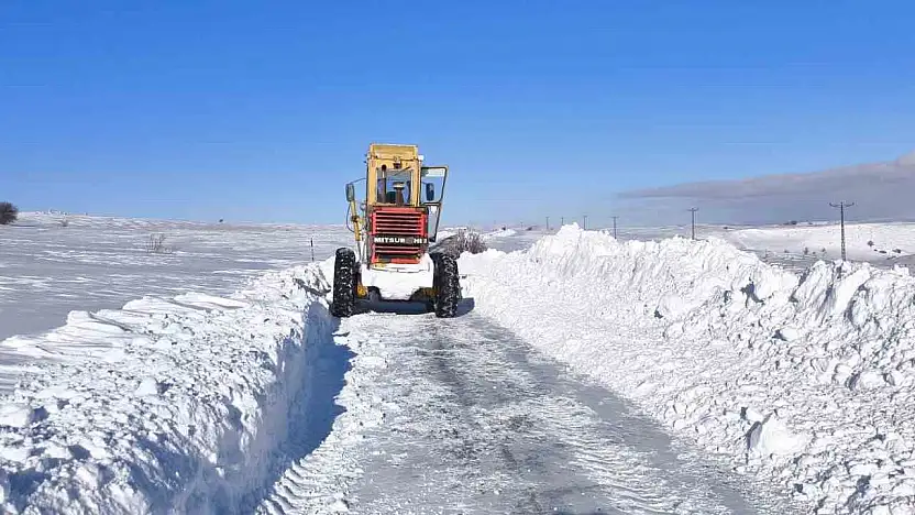 Kayseri'de 14 mahalle yolu ulaşıma kapalı