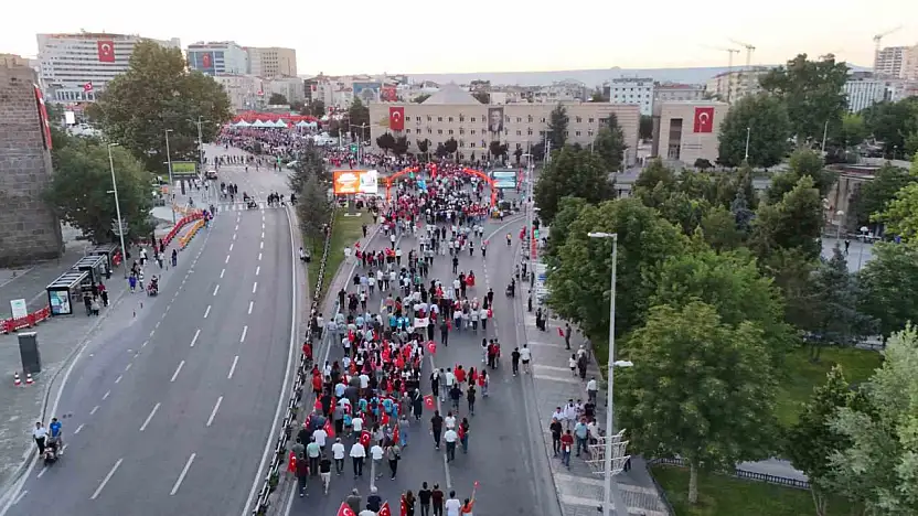 Kayseri'de 15 Temmuz coşkusu