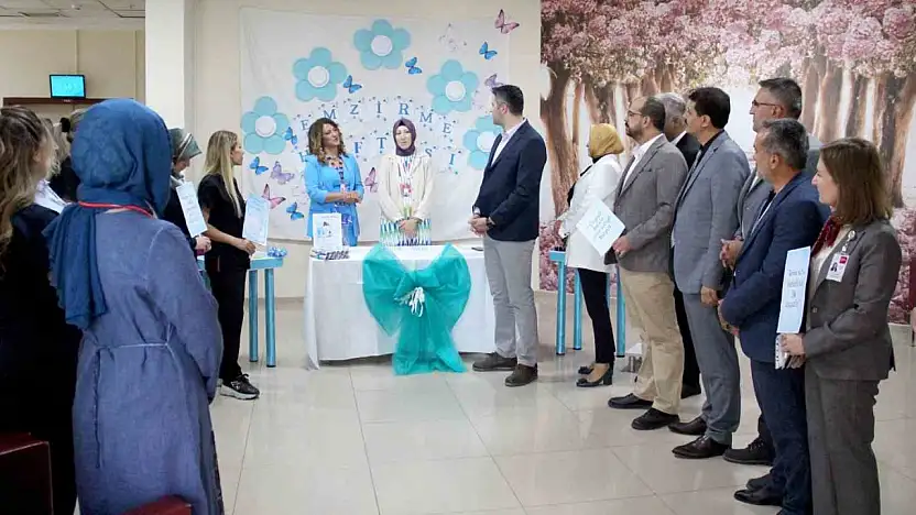 Kayseri Devlet Hastanesi'nde Emzirme Haftası kapsamında farkındalık etkinliği düzenlendi
