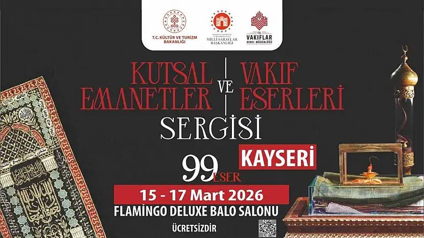 Kutsal emanetler Kadir Gecesi Kayseri'de