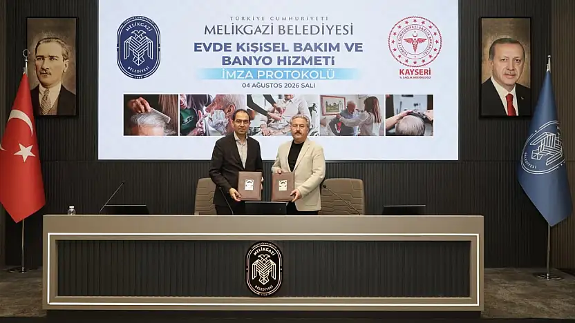 Melikgazi Belediyesi'nde evde kişisel bakım hizmeti protokolü imzalandı