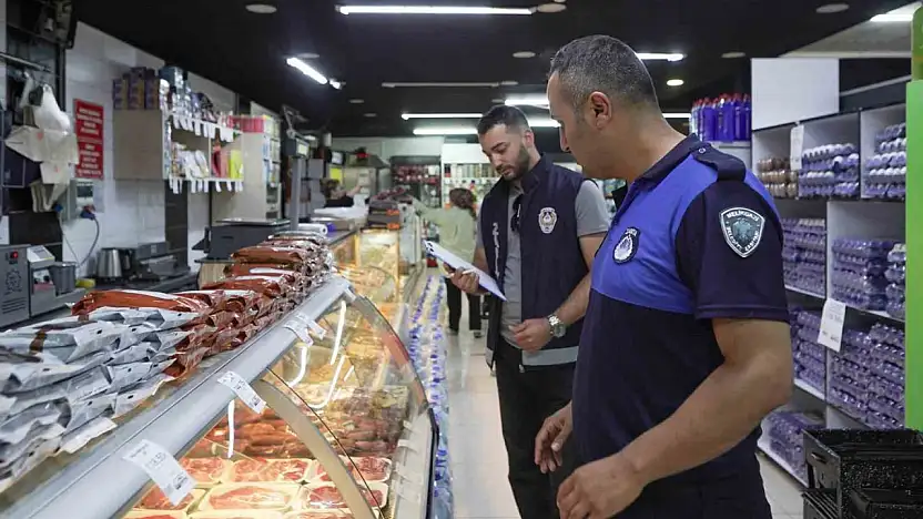 Melikgazi Zabıta'dan marketlerde sıkı denetim