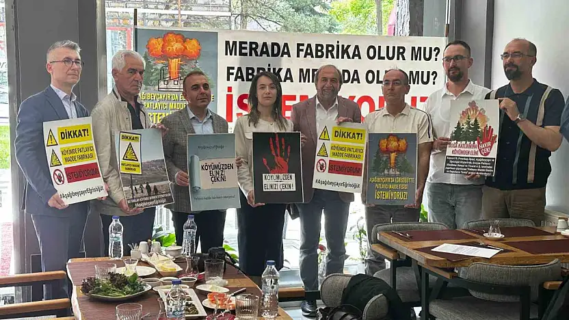 Merada yapılmak istenen patlayıcı tesisine tepki