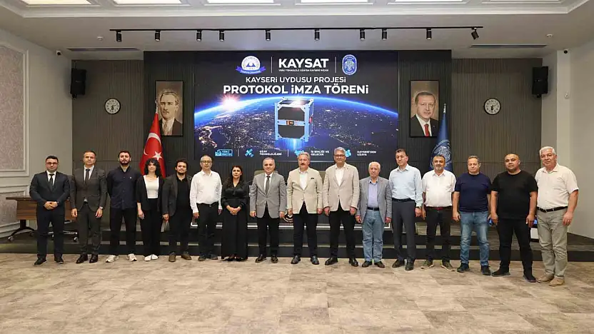 Meteoroloji uydusu KAY-SAT için Melikgazi Belediyesi'nde işbirliği protokolü