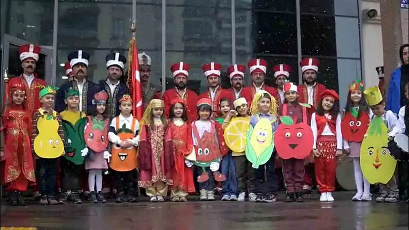 Minik öğrencilerin 'Yerli Malı Haftası' sevinci