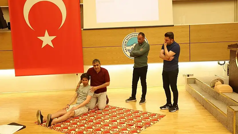 Spor A.Ş. personeline ilk yardım eğitimi verildi