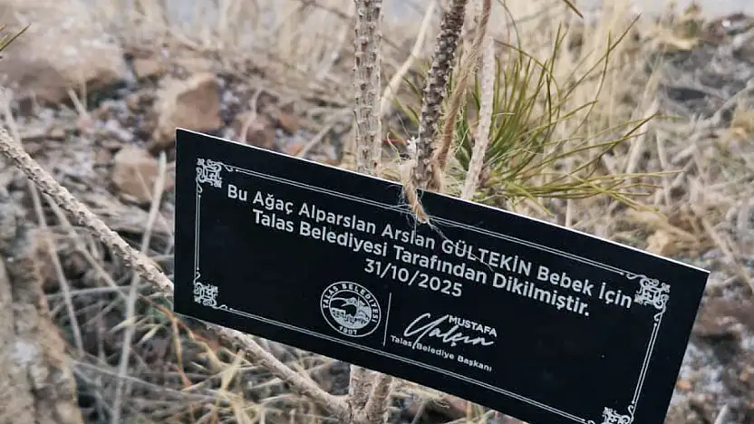 Talas Belediyesi'nden geleceğe nefes: Her bebek için bir fidan