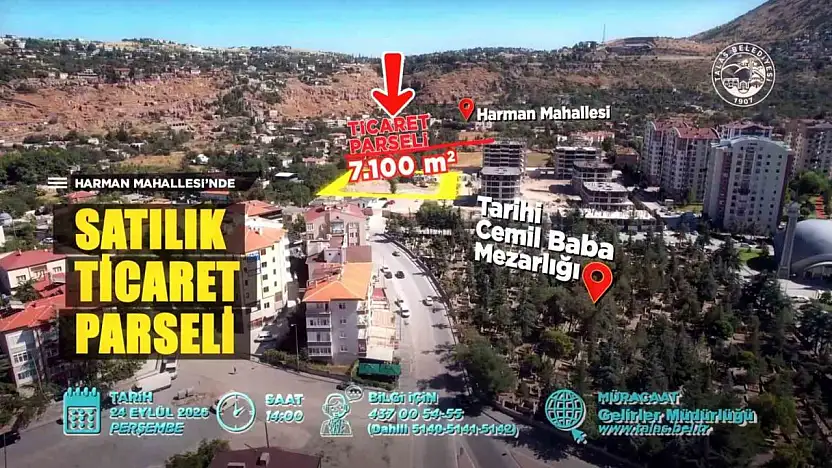 Talas'ta dev yatırım fırsatı
