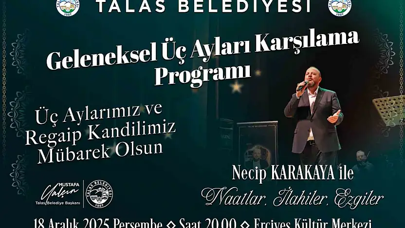 Talas'ta geleneksel üç ayları karşılama programı