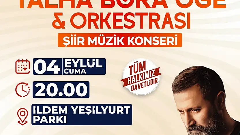 Talha Bora Öge ve Orkestrası İldem'de sevenleriyle buluşuyor