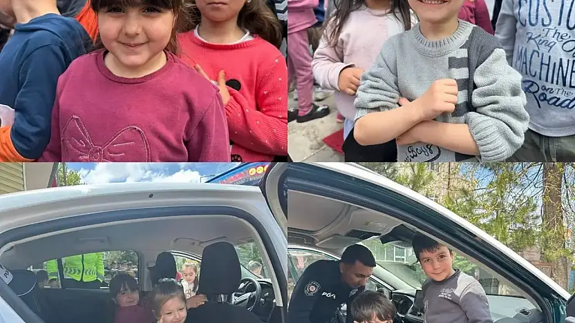 Tomarza'da minik öğrencilere trafik eğitimi