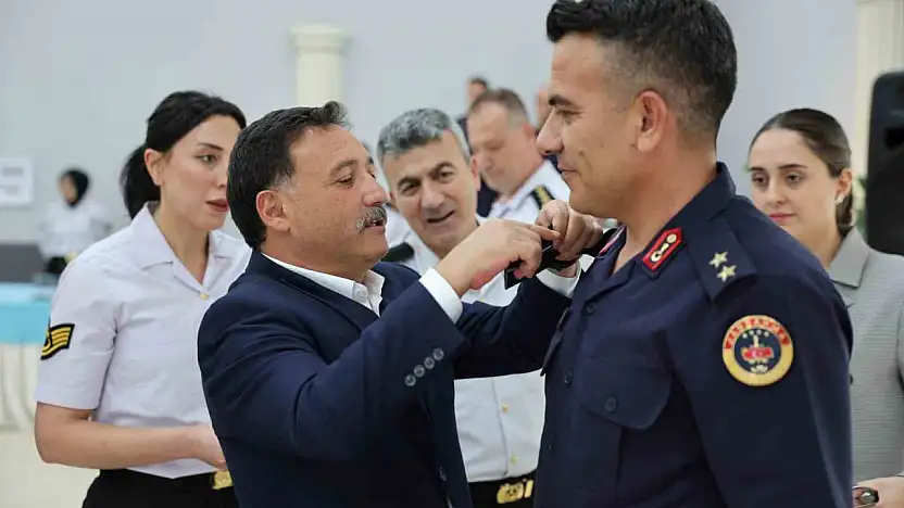 Vali Çiçek, Rütbe Terfi Töreni'ne katıldı