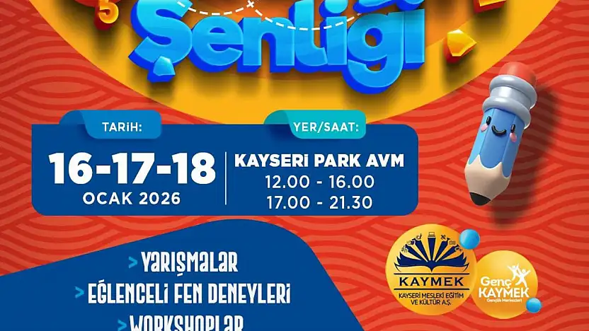 Yarıyıl tatilinde Genç KAYMEK Çocuk Şenliği yapılacak