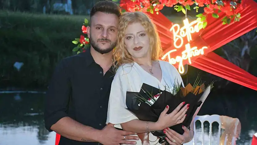 Zamantı Irmağı'nda sürpriz evlilik teklifi