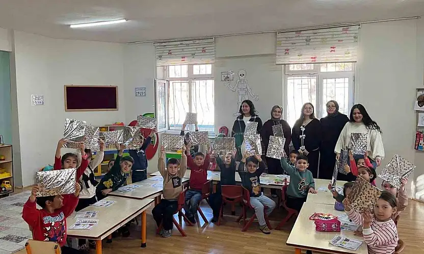 Ana sınıfı öğrencileri geri dönüşüm hakkında bilgilendirildi