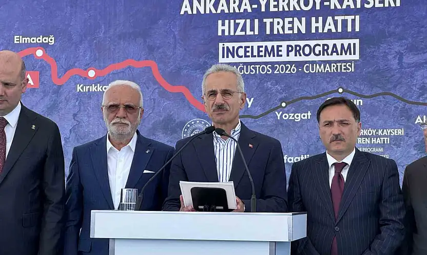 Bakan Uraloğlu: 'Yerköy - Kayseri Yüksek Hızlı Tren Projesi'nde işin yarısını tamamladık'