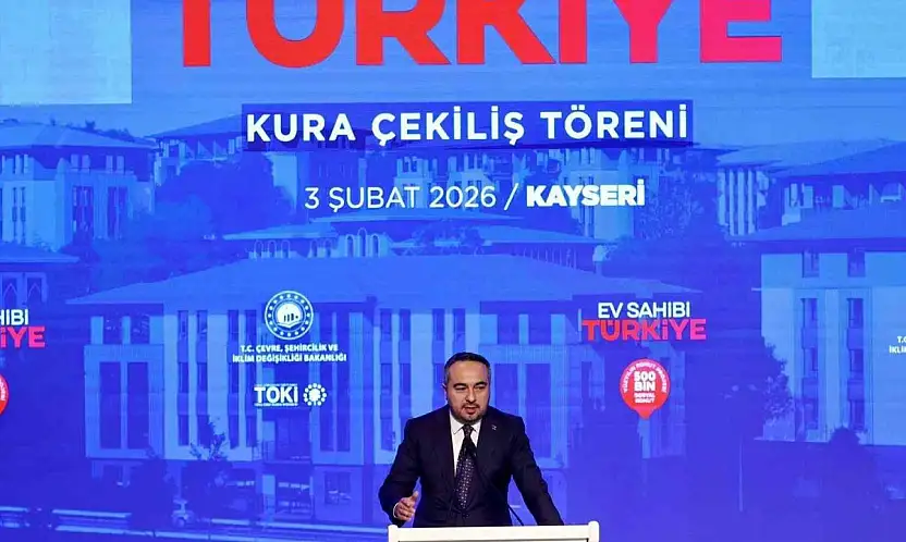 Bakan Yardımcısı Demiralp: 'Ev Sahibi Türkiye sloganıyla Kayseri'de 7 bin 562 konutumuzun kura çekimini gerçekleştiriyoruz'